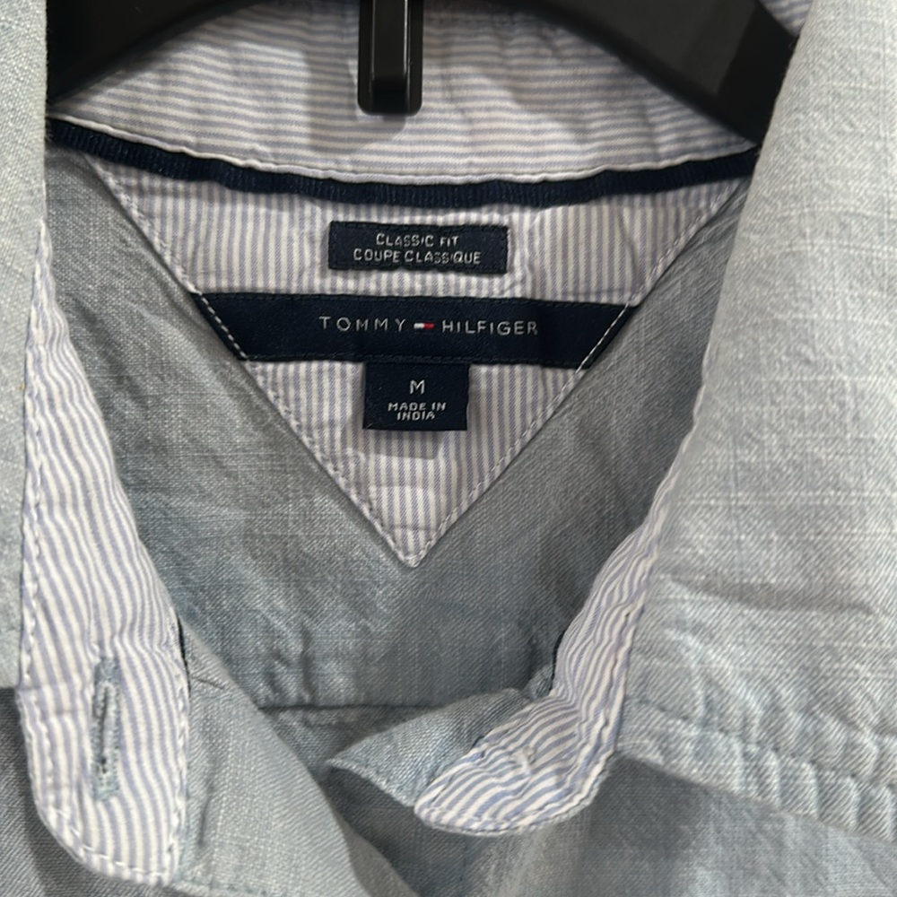 Tommy Hilfiger Classic Denim Button Down Shirt - Picture 2 of 5